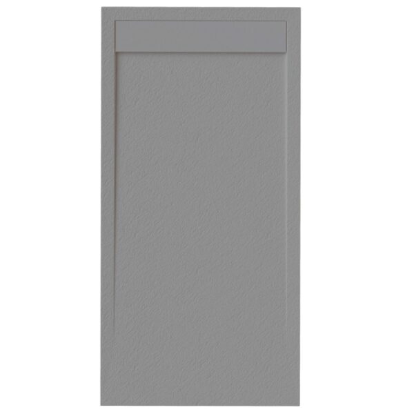 Piatto doccia t.b.t. grigio in materiale robusto. Ideale per bagni moderni.
