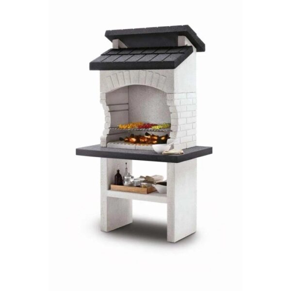 Barbecue a carbonella Palazzetti Olbia griglia 68x40 cm in cemento