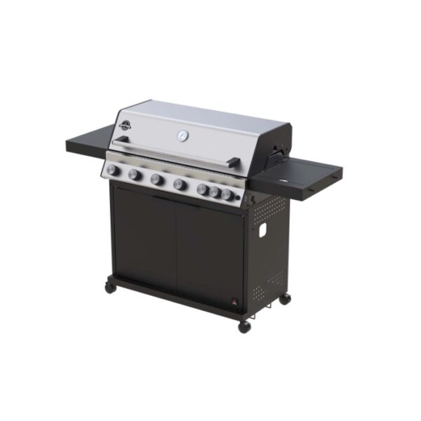 Barbecue a gas Jamestown Grill Kane 6 bruciatori 21 kW nero