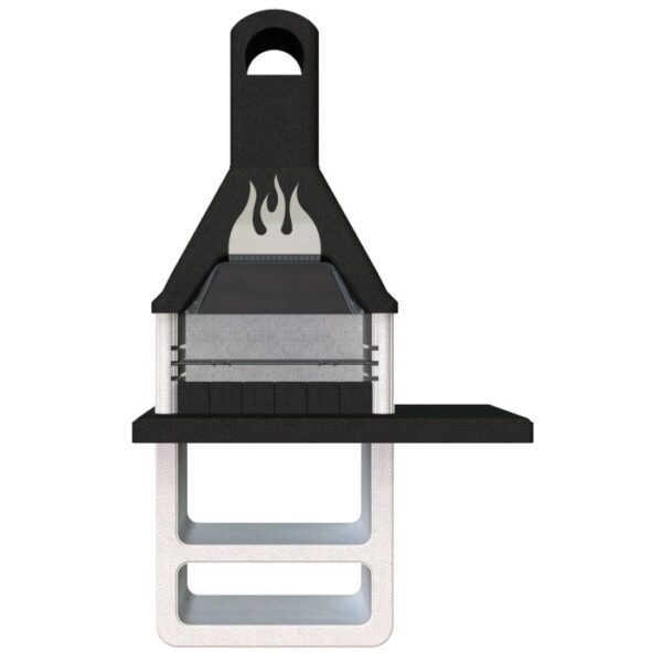 Barbecue in muratura Prometeo legna e carbonella griglia 67x40 cm