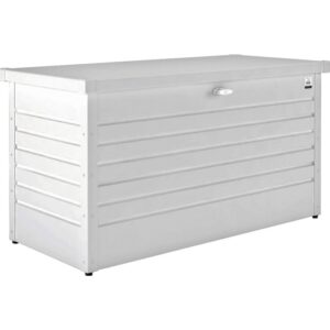 Box da esterno Biohort 130 bianca, 460 l per utensili da giardino.