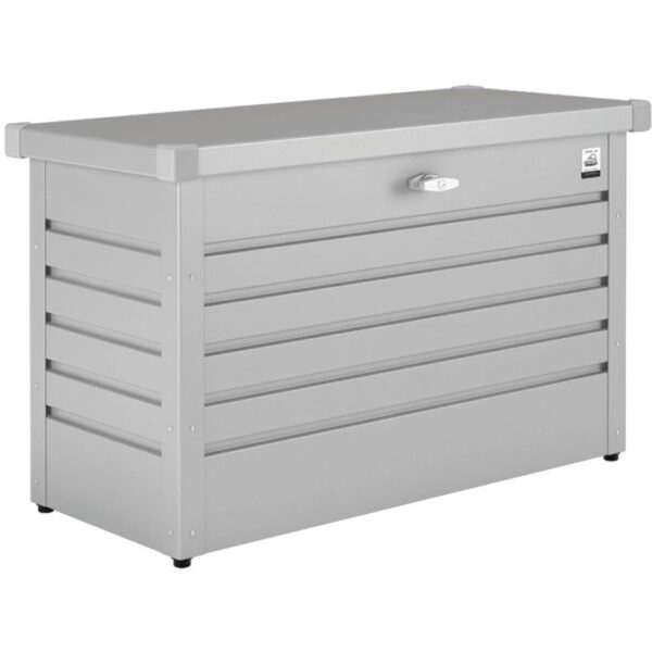 Biohort Box per il tempo libero 100, argento metallizzato, ideale per riporre gli utensili da giardino.