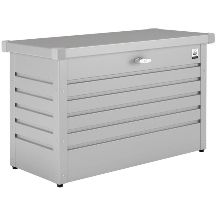 Biohort Box per il tempo libero 100, argento metallizzato, ideale per riporre gli utensili da giardino.
