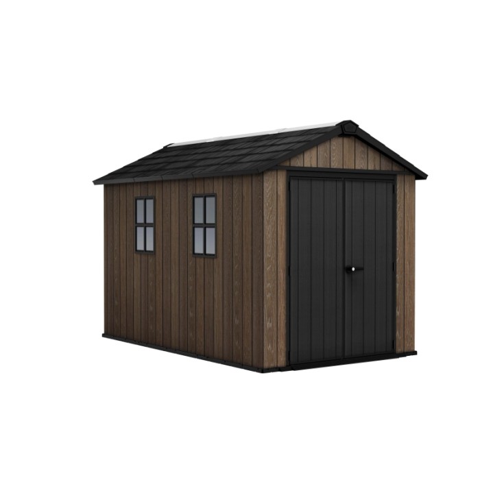 Casetta da giardino Keter in plastica Apex sp 20 mm marr.scuro 6,8 m²