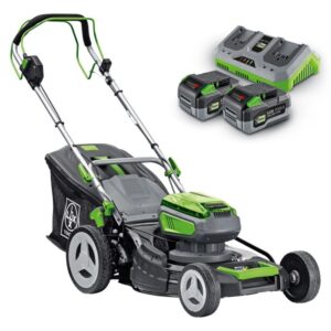 Set tosaerba a batteria LUX con 2 batterie e caricabatterie. Larghezza taglio 46 cm, 40V PowerSystem.