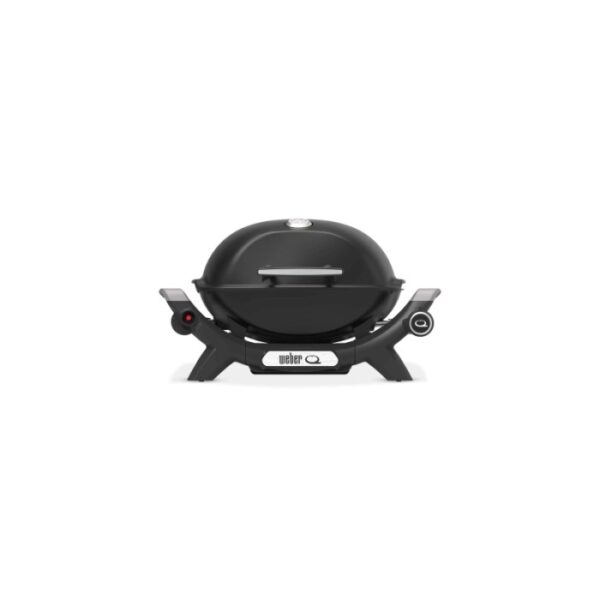 Barbecue a gas t.b.t. nero per un uso flessibile.