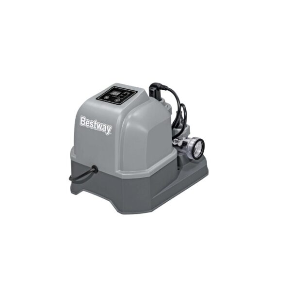 Sistema di trattamento dell'acqua per piscina Bestway grigio per acqua pulita.