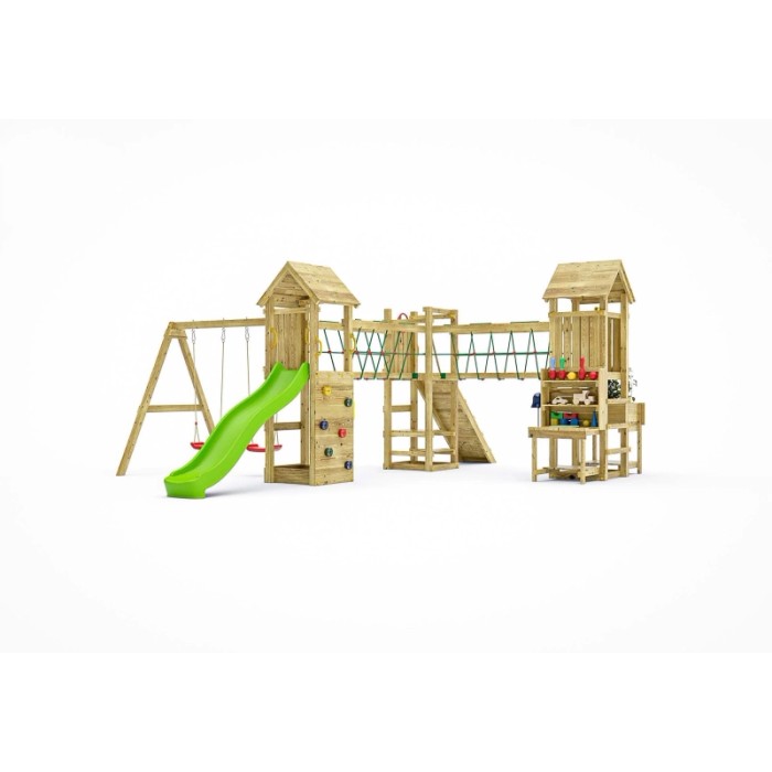 Gioco da giardino Optimizer scivolo e altalene 612 x 518 x h257cm