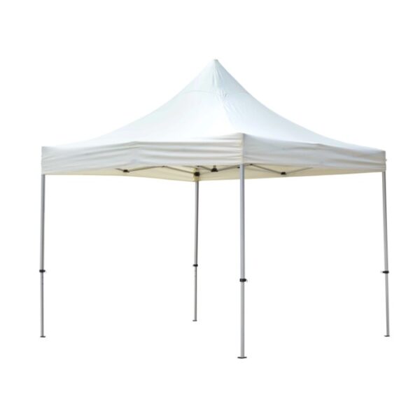 Gazebo bianco per giardino e patio.