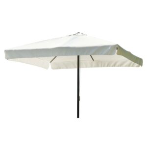 Ombrellone da mercato quadrato bianco t.b.t. per giardino o terrazzo.