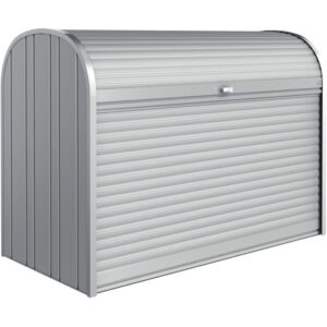 Biohort StoreMax 190 box da giardino in metallo argentato. Box universale per giardino, attrezzi e altro.
