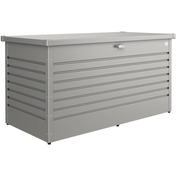 Biohort Box da giardino Gr. 160 in grigio quarzo metallizzato: box universale con serratura a cilindro.
