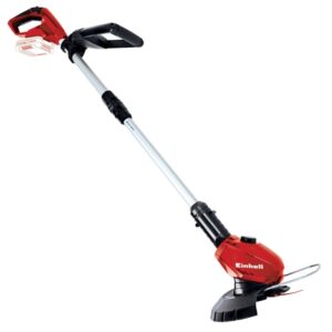 Tagliabordi a batteria rosso t.b.t. per bordi del prato precisi in giardino.