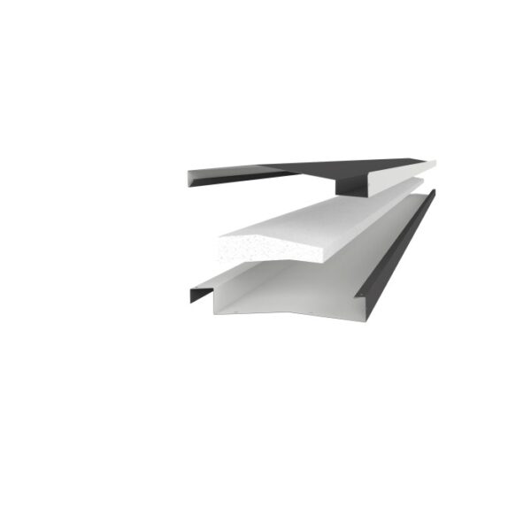 Dettaglio lamelle Biohort Pergola in grigio scuro metallizzato, copertura per patio.