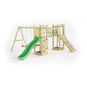 Gioco da giardino Maxi Funny con scivolo e altalene 525x398xh210 cm