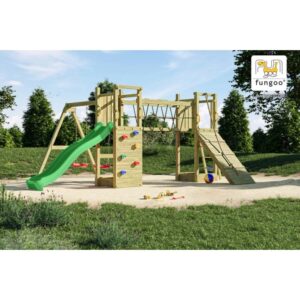 Gioco da giardino Maxi Funny con scivolo e altalene 525x398xh210 cm