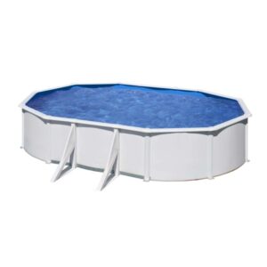 Piscina fuori terra ovale in acciaio bianco Gre 500x300 H 120 cm