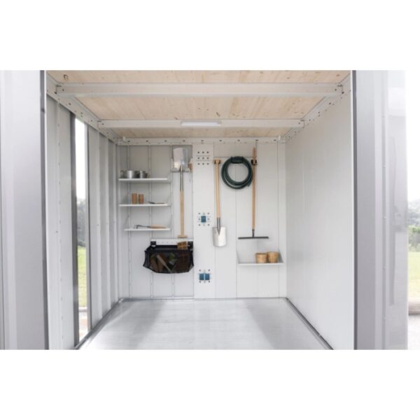 Casetta da giardino Biohort in metallo Neo sp. 0,5 mm gr. scuro 5,57 m²