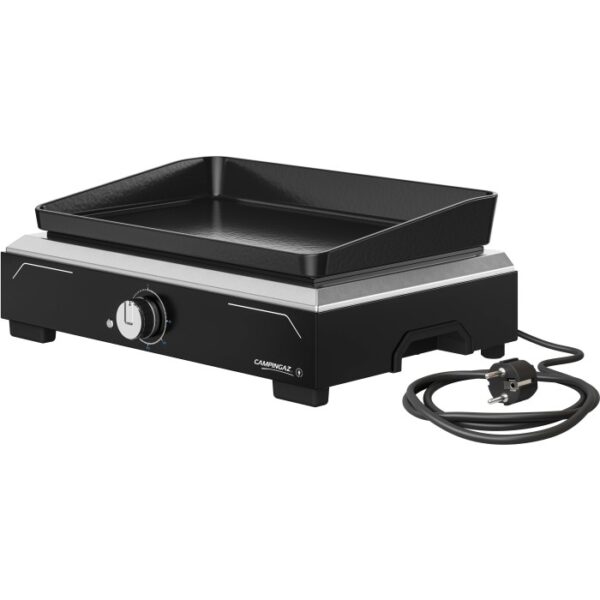 Campingaz Grill elettrico Plancha Electric 1 XD: Grill da tavolo nero con piastra in ghisa.