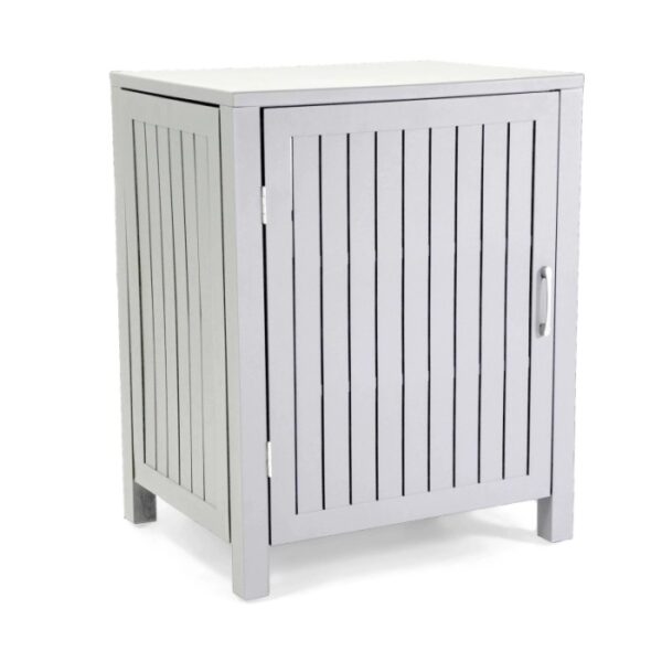 Mobile da esterno in alluminio bianco 70x54,5x90 cm