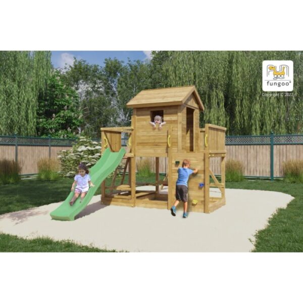 Gioco da giardino Mars con scivolo e altalene 558 x 301 x H275 cm
