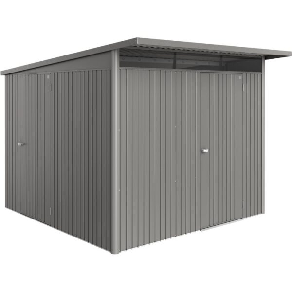 Porta aggiuntiva Biohort Avantgarde Eco, grigio quarzo metallizzato, per casette da giardino.