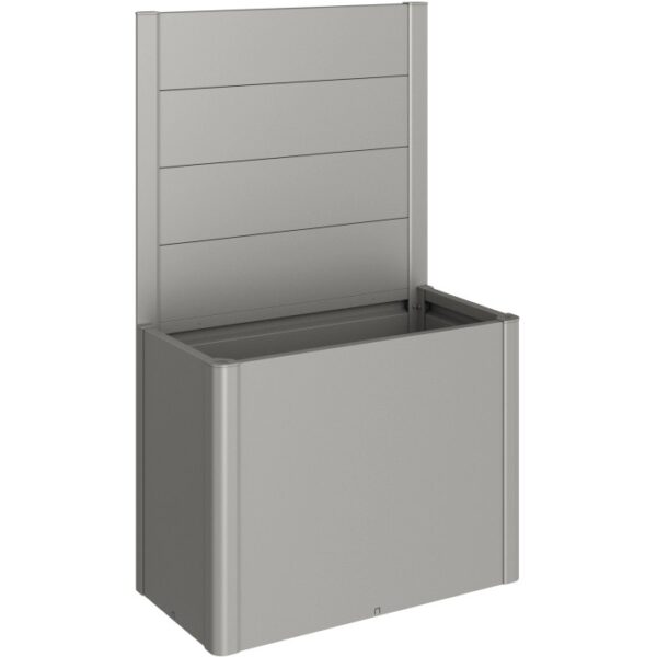 Biohort Belvedere paravento per aiuola rialzata, grigio quarzo metallizzato, accessorio per aiuole rialzate.