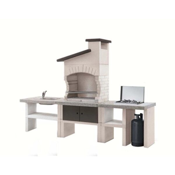 Cucina da esterno completa Guanaco 270x70x204 cm
