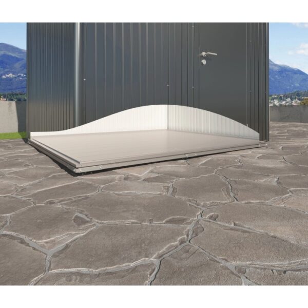 Biohort Smartbase H6 fondazione in alluminio per casetta da giardino, 292x292x6,5cm. Livellamento del terreno irregolare.