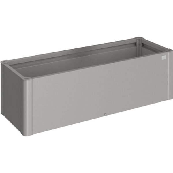 Biohort Belvedere Mini aiuola rialzata, misura 150, grigio quarzo metallizzato, per giardino e balcone.