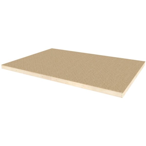 Pannello in legno per casetta da giardino, finitura naturale, per design personalizzato.