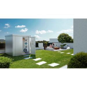 Casetta da giardino Biohort in metallo Neo sp. 5 mm argento 5,57 m²