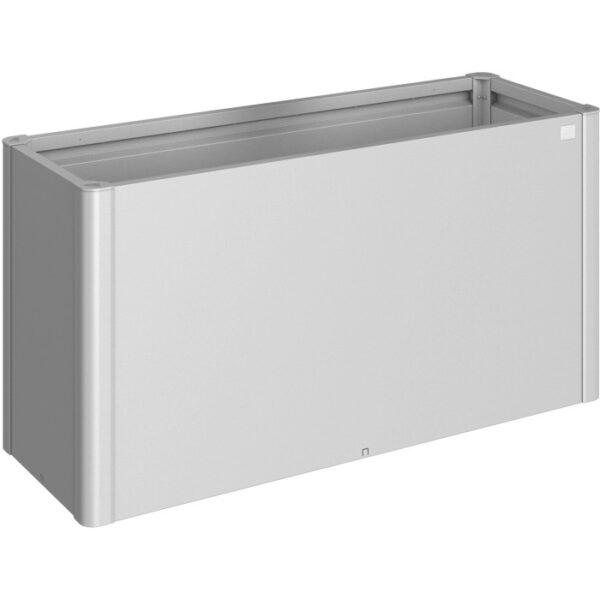 Biohort aiuola rialzata Belvedere Maxi, misura 150, argento metallizzato, per giardino e balcone.