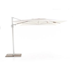 Ombrellone da giardino palo decentrato retrattile Next 3x4 m Grigio