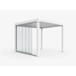 Vetrata scorrevole pergola Myara 3x2,5 m anodizzato