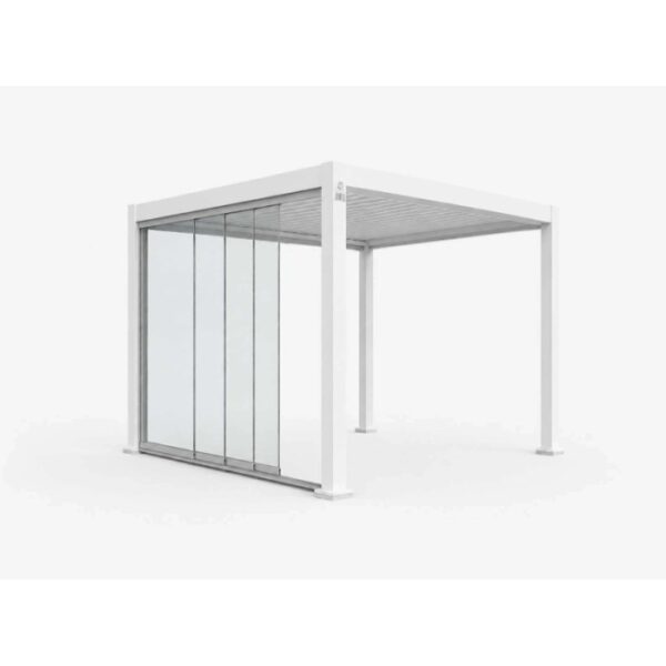 Vetrata scorrevole pergola Myara 3x2,5 m anodizzato