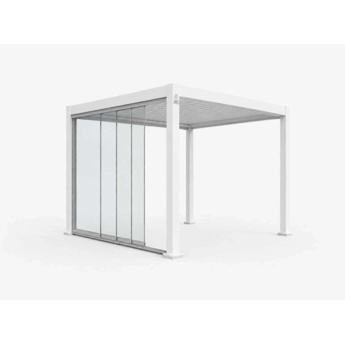 Vetrata scorrevole pergola Myara 3x2,5 m anodizzato