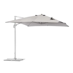 Ombrellone a braccio grigio t.b.t. per giardino o terrazza.