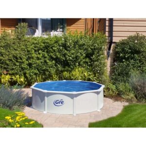 Piscina in acciaio fuori terra Atlantis Ø 460x132 cm rotonda bianco