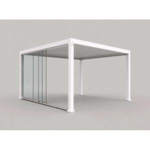 Vetrata scorrevole pergola Myara 4x2,5 m anodizzato