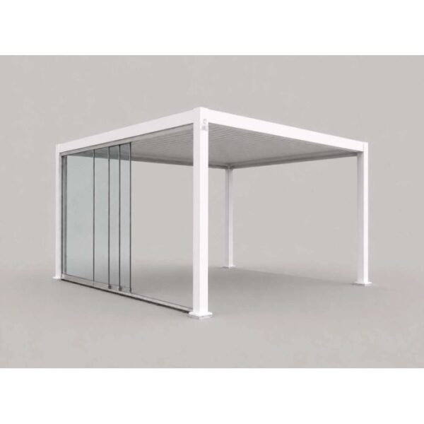 Vetrata scorrevole pergola Myara 4x2,5 m anodizzato