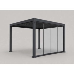 Vetrata fissa pergola Myara 4x2,5 m ardesia