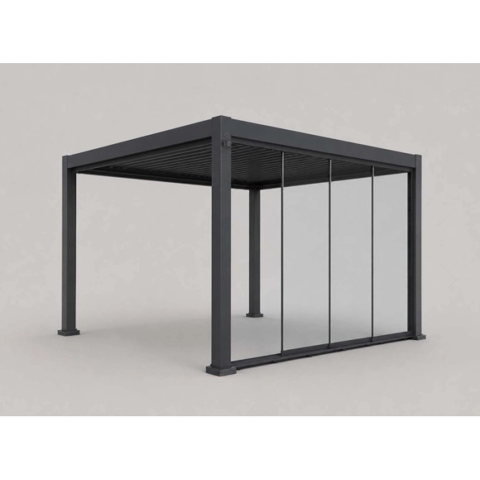 Vetrata fissa pergola Myara 4x2,5 m ardesia