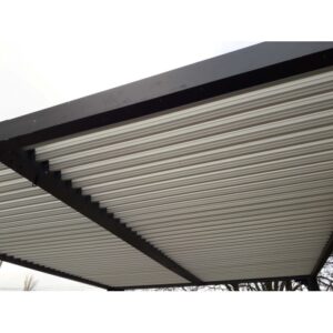 Pergola bioclimatica in alluminio 3630 ecru 360x300 cm