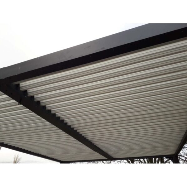 Pergola bioclimatica in alluminio 3630 ecru 360x300 cm