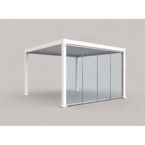 Vetrata fissa pergola Myara 4x2,5 m anodizzato