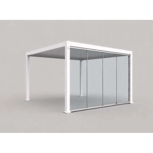 Vetrata fissa pergola Myara 4x2,5 m anodizzato