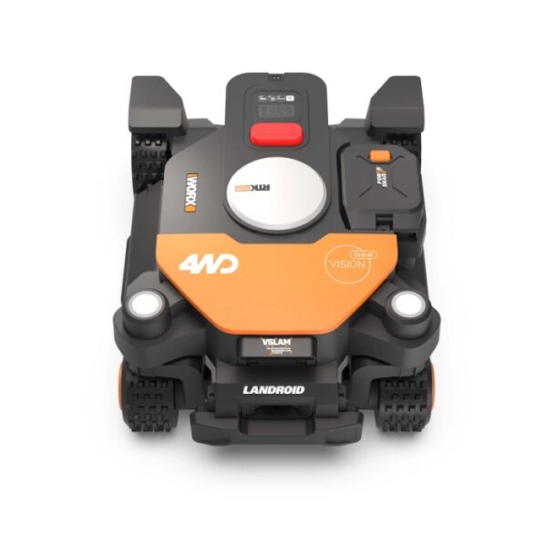 Worx Landroid Vision Cloud L1000 4WD robot tagliaerba, trazione integrale, rilevamento ostacoli, per prati fino a 1000 m².