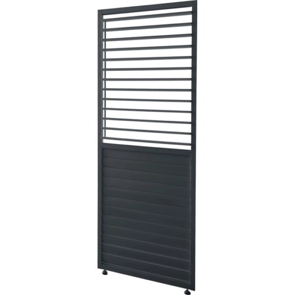 Pannello orientabile lamelle a persiana pergola Myara L90xH236,5 cm antracite