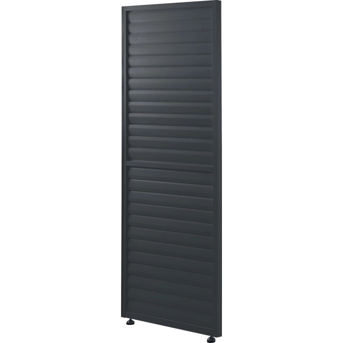 Pannello orientabile lamelle a persiana pergola Myara L90xH236,5 cm antracite